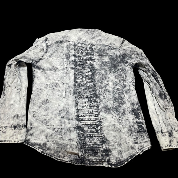 Affliction Black and White Men's Shirt M - Picture 2 of 8